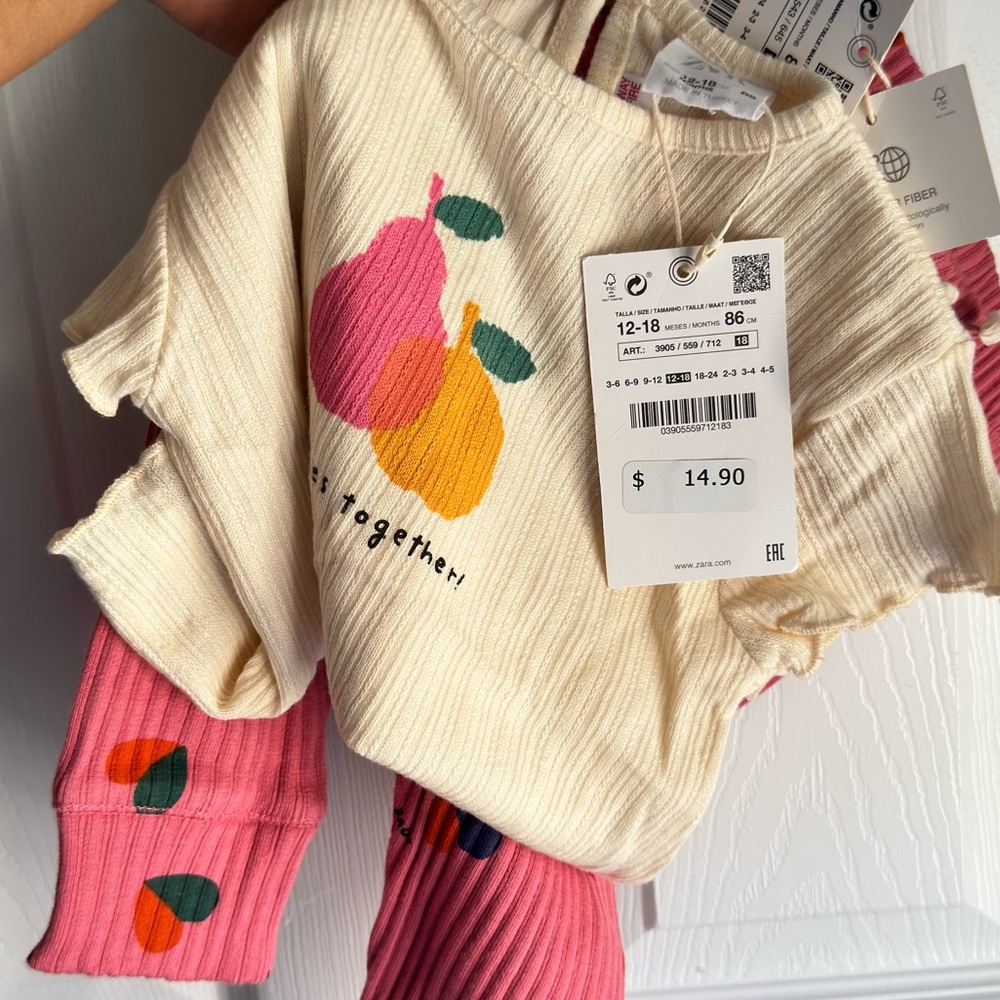 Zara Cream Baby Outfit